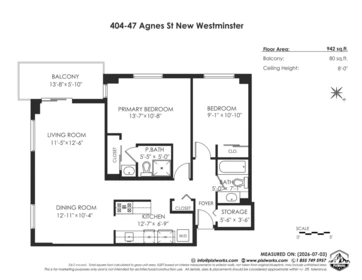 Outdoor Deck Photo of 404 47 Agnes Street, New Westminster, BC