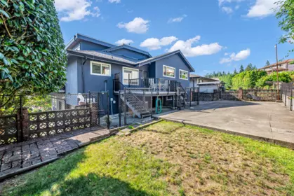 Aerial View of 7347 Queenston Court, Burnaby, BC
