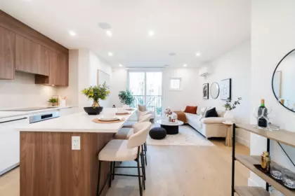Living Room Photo of 103 1550 E 3rd Avenue, Vancouver, BC