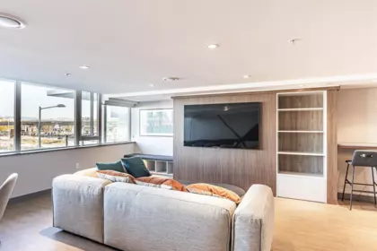 Living Room Photo of 607 3280 Corvette Way, Richmond, BC