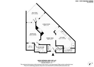 Aerial View of 422 12931 Railway Avenue, Richmond, BC