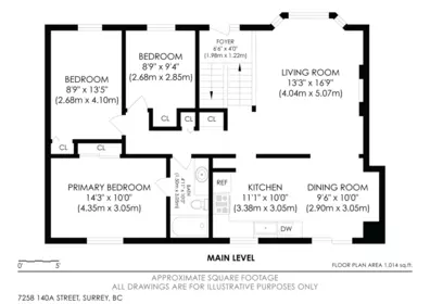 Entry Foyer Photo of 7258 140a Street, Surrey, BC