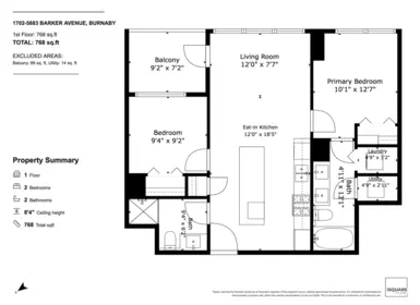 Basement Recreation Room Photo of 1702 5883 Barker Avenue, Burnaby, BC