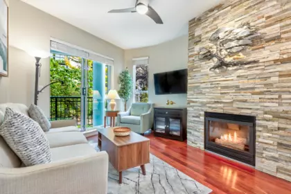 Family Room Photo of 202 1928 Nelson Street, Vancouver, BC