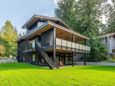 Aerial View of 3005 Brio Entrance, Whistler, BC
