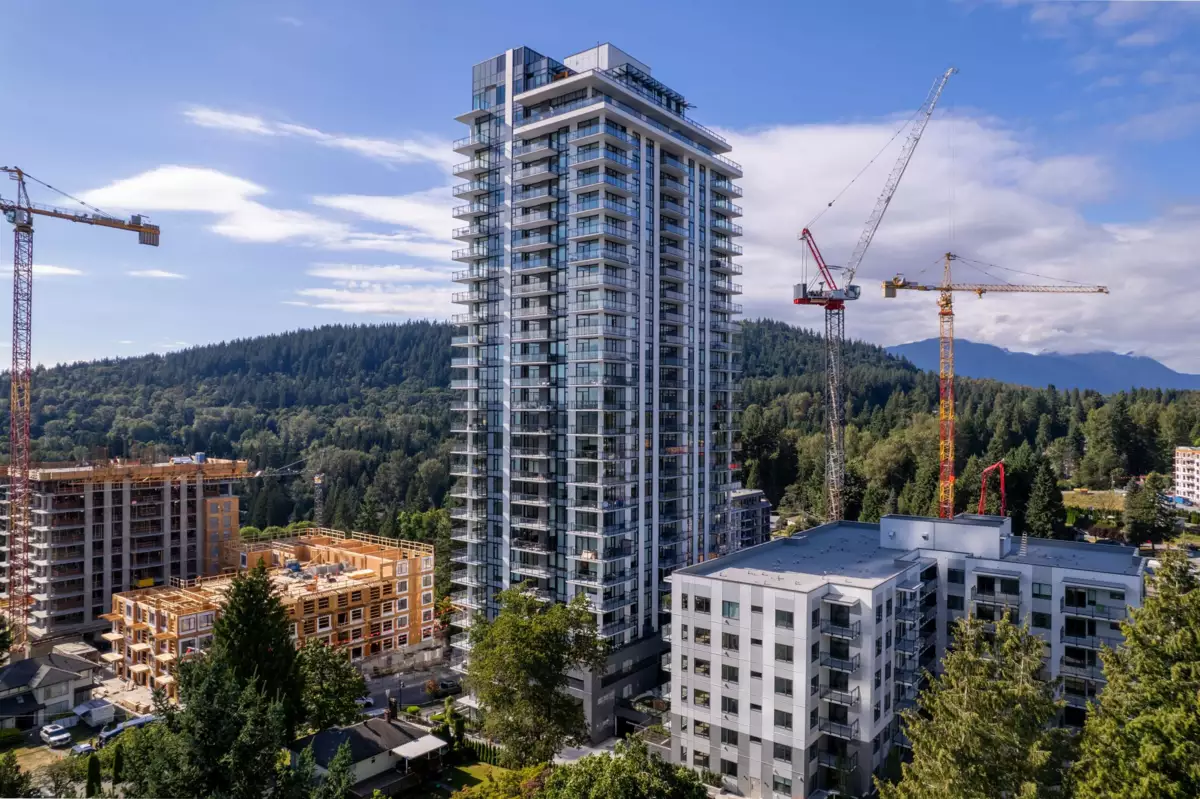 Exterior Rear Photo of 2203 626 Claremont Street, Coquitlam, BC