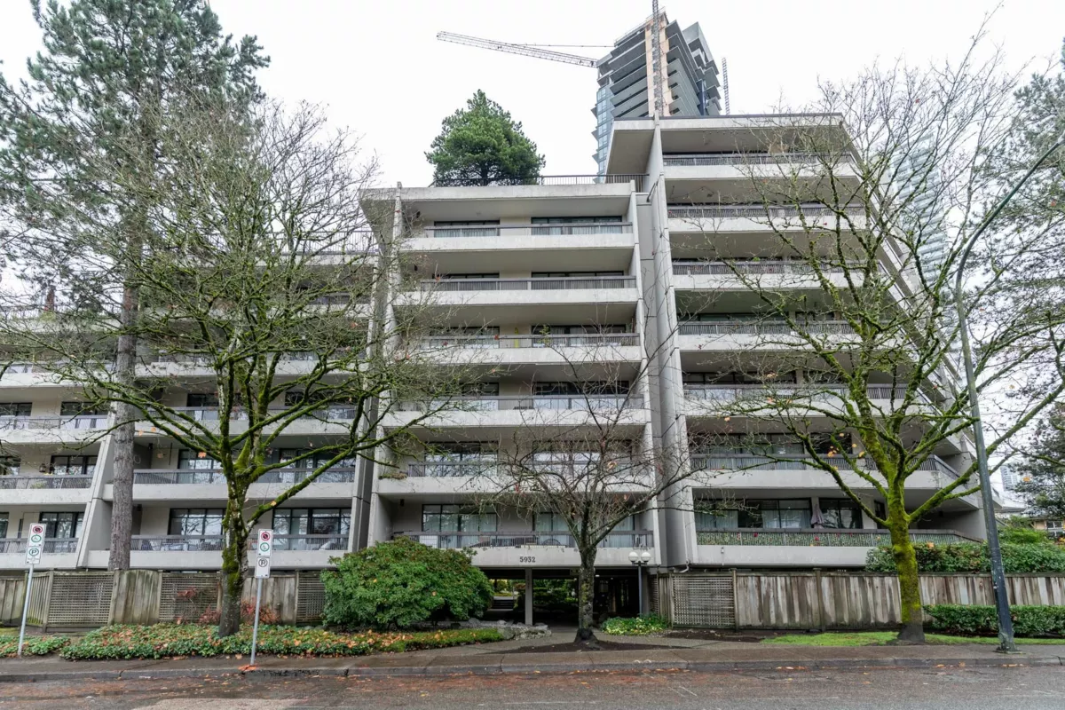 Exterior Rear Photo of 301 5932 Patterson Avenue, Burnaby, BC