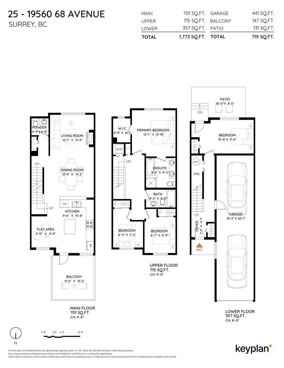 Exterior Rear Photo of 25 19560 68 Avenue, Surrey, BC