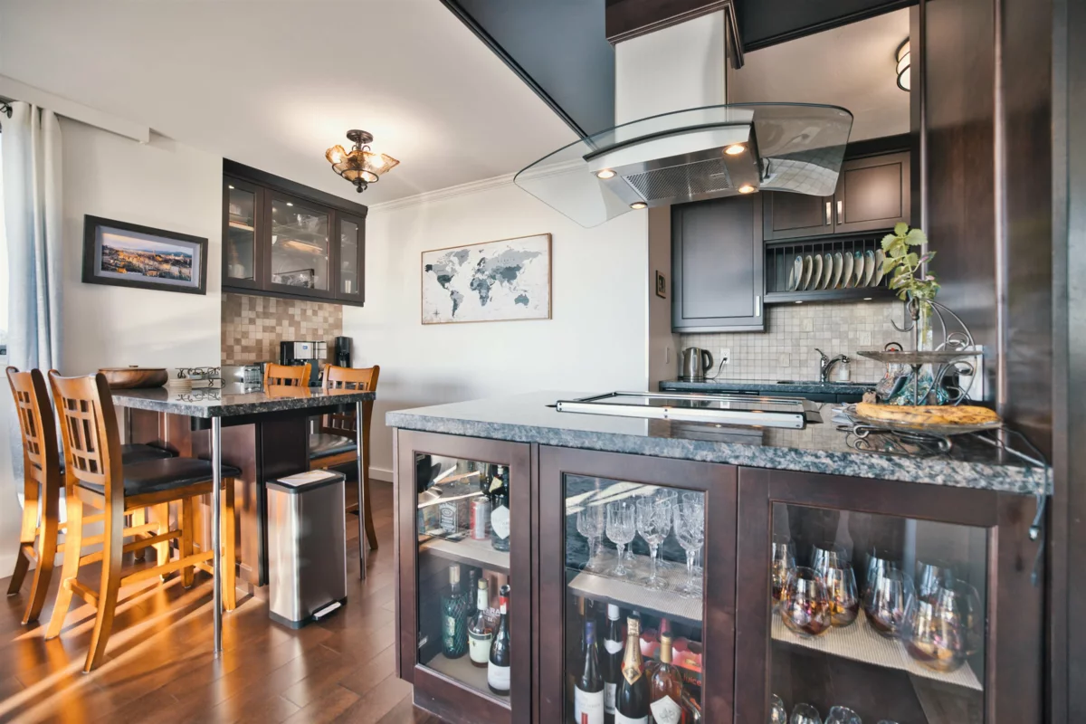 Kitchen Island Photo of 2203 3980 Carrigan Court, Burnaby, BC