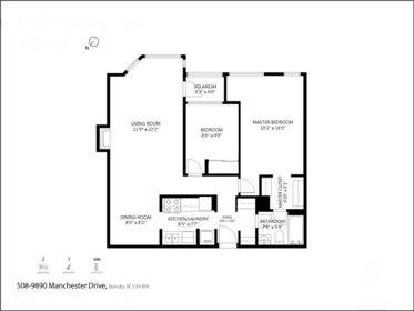 Hallway Photo of 508 9890 Manchester Drive, Burnaby, BC