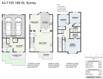 Guest Bathroom Photo of 43 7155 189 Street, Surrey, BC