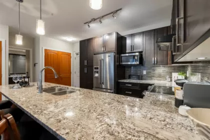 Kitchen Island Photo of 112 6480 194 Street, Surrey, BC