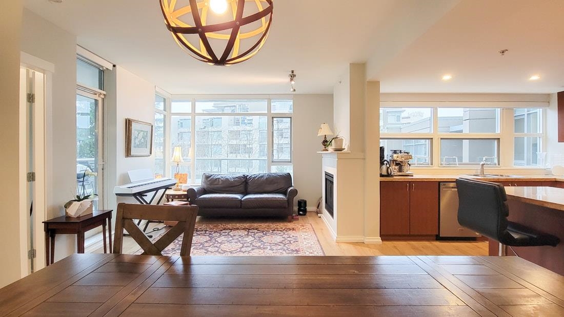 Living Room Photo of 301 9266 University Crescent, Burnaby, BC