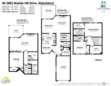 20 2803 Marble Hill Drive, Abbotsford, BC, Abbotsford — Townhouse for sale