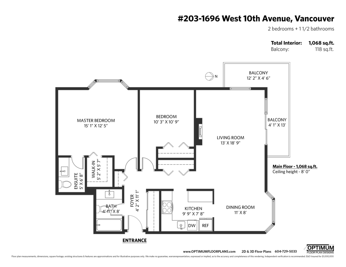 Aerial View of 203 1696 W 10th Avenue, Vancouver, BC