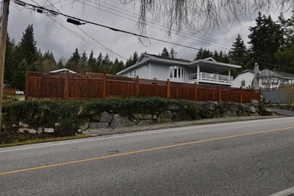 Aerial View of 6135 Fairway Avenue, Sechelt, BC