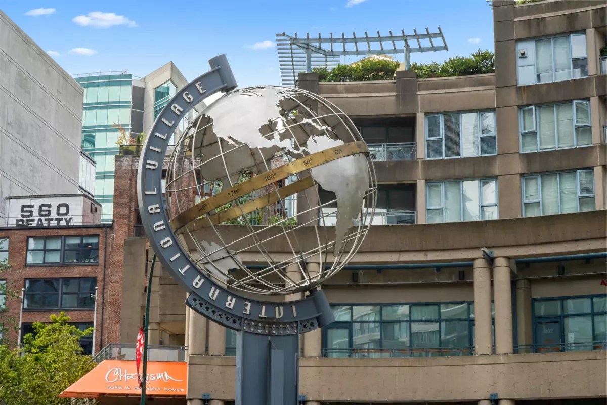 Aerial View of 2309 688 Abbott Street, Vancouver, BC