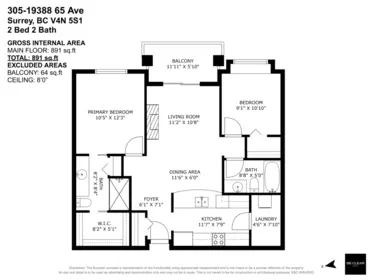 Hallway Photo of 305 19388 65 Avenue, Surrey, BC