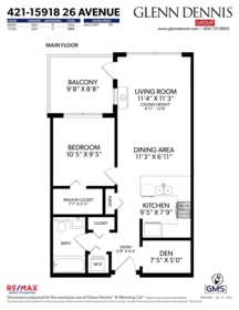 Bedroom 4 Photo of 421 15918 26 Avenue, Surrey, BC
