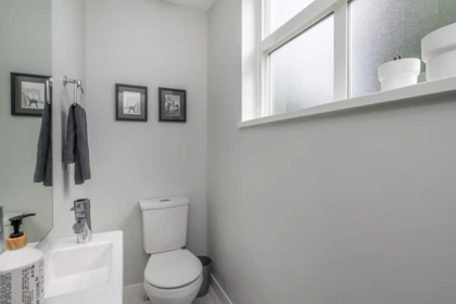 Powder Room Photo of 602 11295 Pazarena Place, Maple Ridge, BC