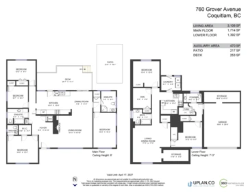 Hallway Photo of 760 Grover Avenue, Coquitlam, BC