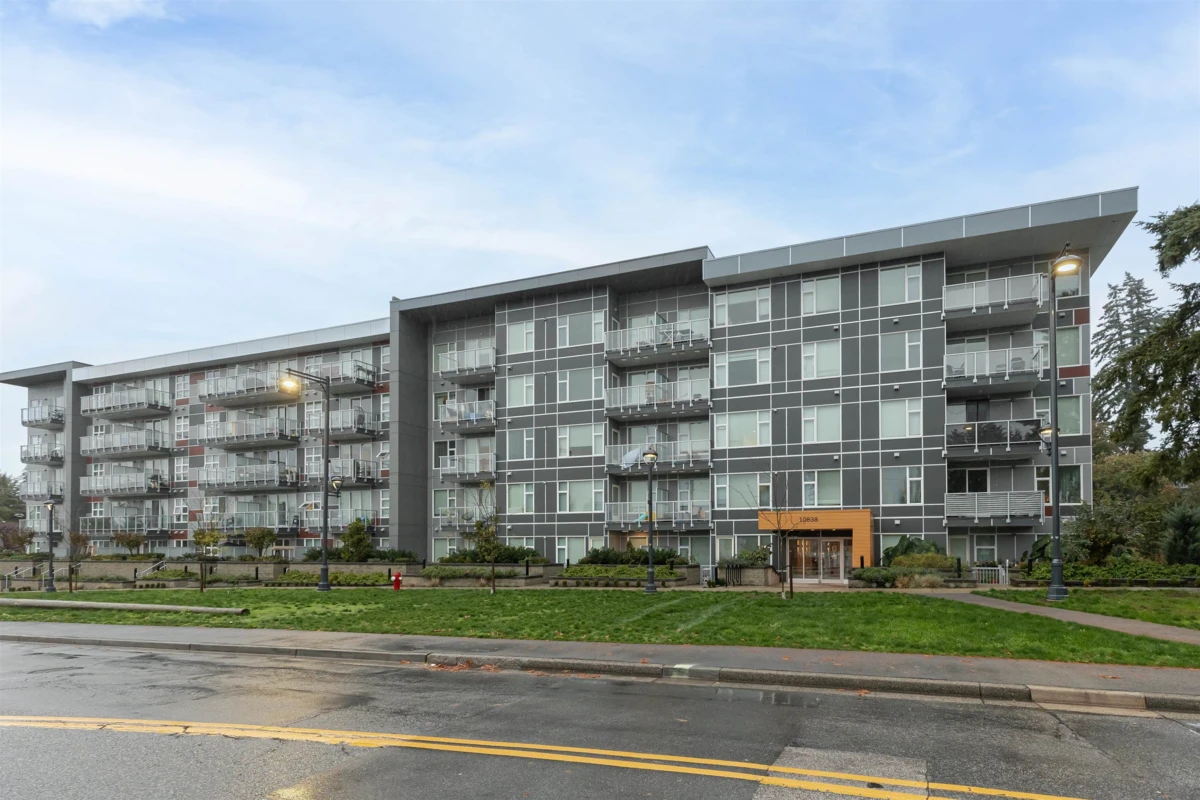 Exterior Rear Photo of 406 10838 Whalley Boulevard, Surrey, BC