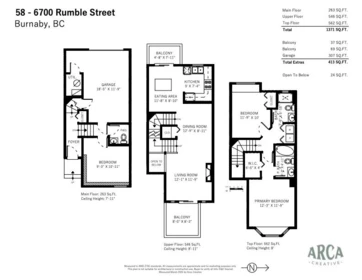 Staircase Photo of 58 6700 Rumble Street, Burnaby, BC