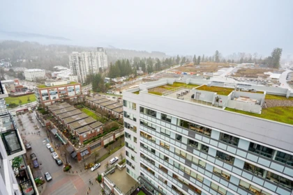 Aerial View of 1701 400 Capilano Road, Port Moody, BC