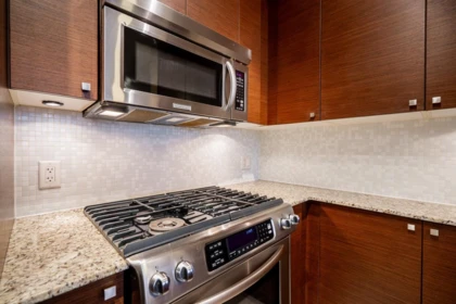Kitchen Island Photo of 1701 400 Capilano Road, Port Moody, BC