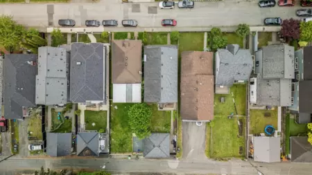Aerial View of 3795 Fleming Street, Vancouver, BC