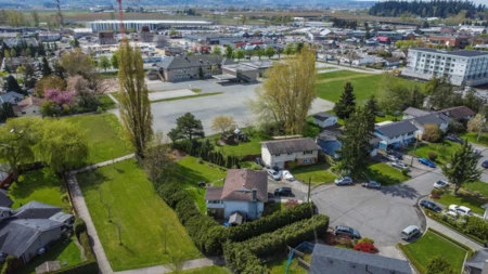 Aerial View of 17884 57 Avenue, Surrey, BC