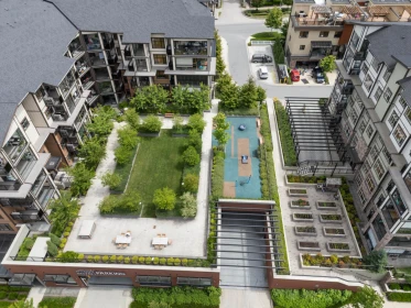 Aerial View of 408 20376 86 Avenue, Langley, BC