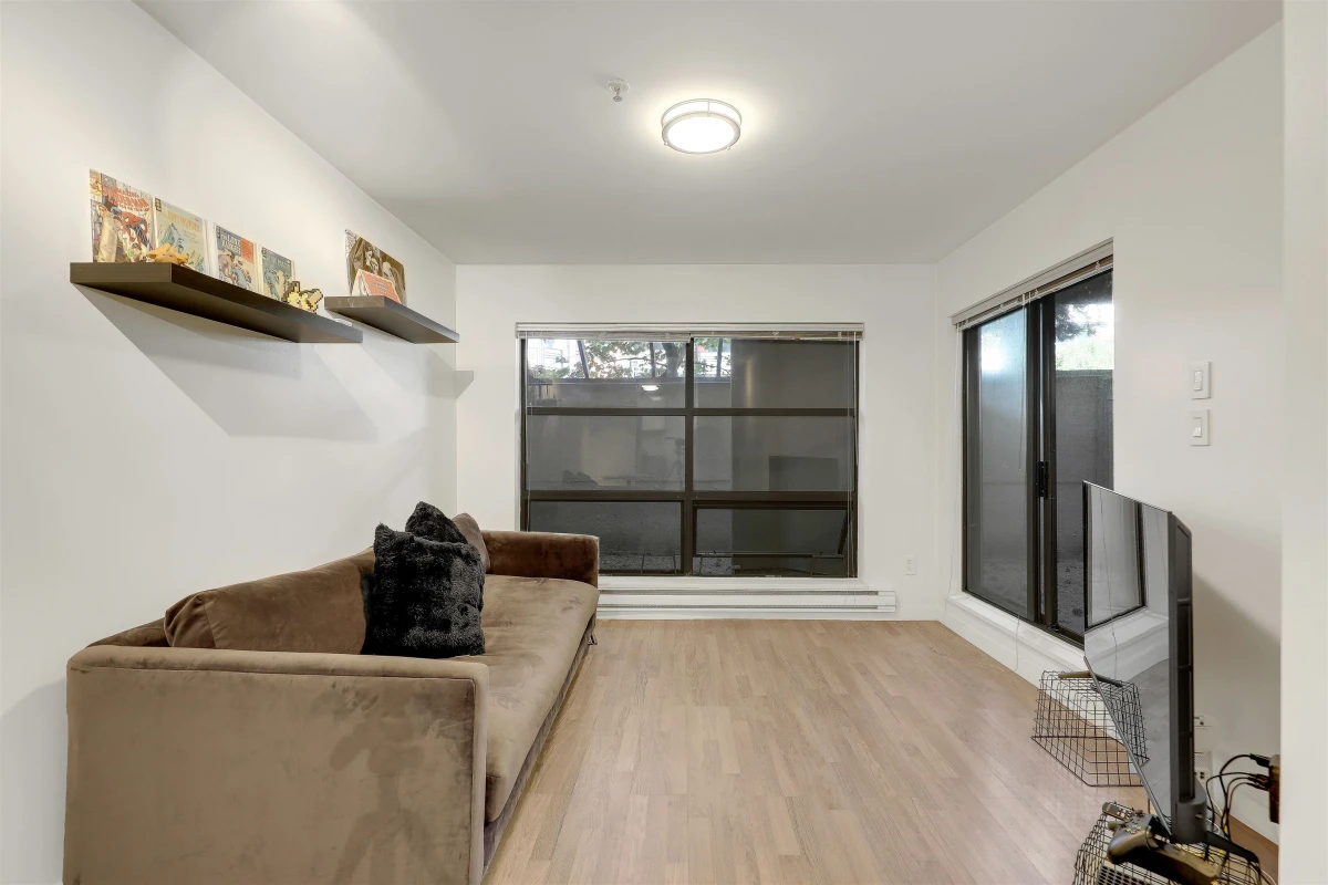Living Room Photo of 208 1106 Pacific Street, Vancouver, BC