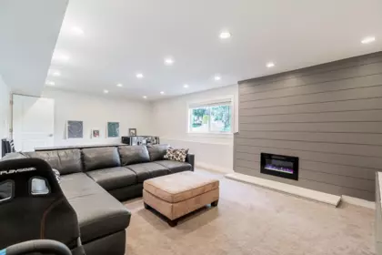 Basement Recreation Room Photo of 1616 Eastern Drive, Port Coquitlam, BC