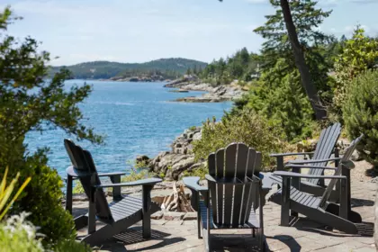Aerial View of 9269 Jorgensen Drive, Halfmoon Bay, BC
