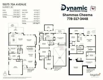 Aerial View of 15075 70a Avenue, Surrey, BC
