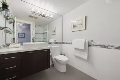 Powder Room Photo of 304 1490 Pennyfarthing Drive, Vancouver, BC