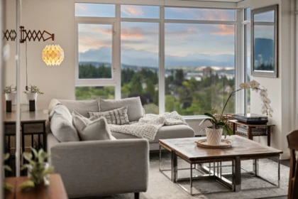 Living Room Photo of 2101 608 Belmont Street, New Westminster, BC