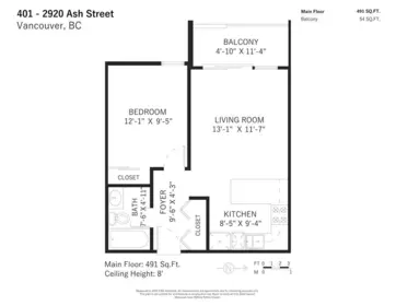 Mudroom Photo of 401 2920 Ash Street, Vancouver, BC