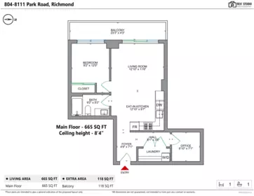 Aerial View of 804 8111 Park Road, Richmond, BC