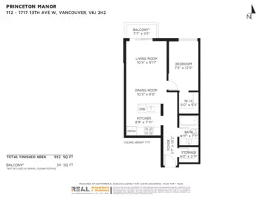 Living Room Photo of 112 1717 W 13th Avenue, Vancouver, BC