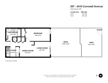 Street View Photo of 207 2410 Cornwall Avenue, Vancouver, BC
