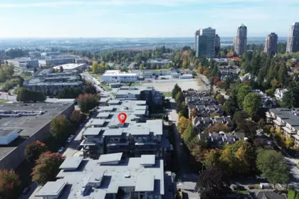 Aerial View of 204 7133 14th Avenue, Burnaby, BC