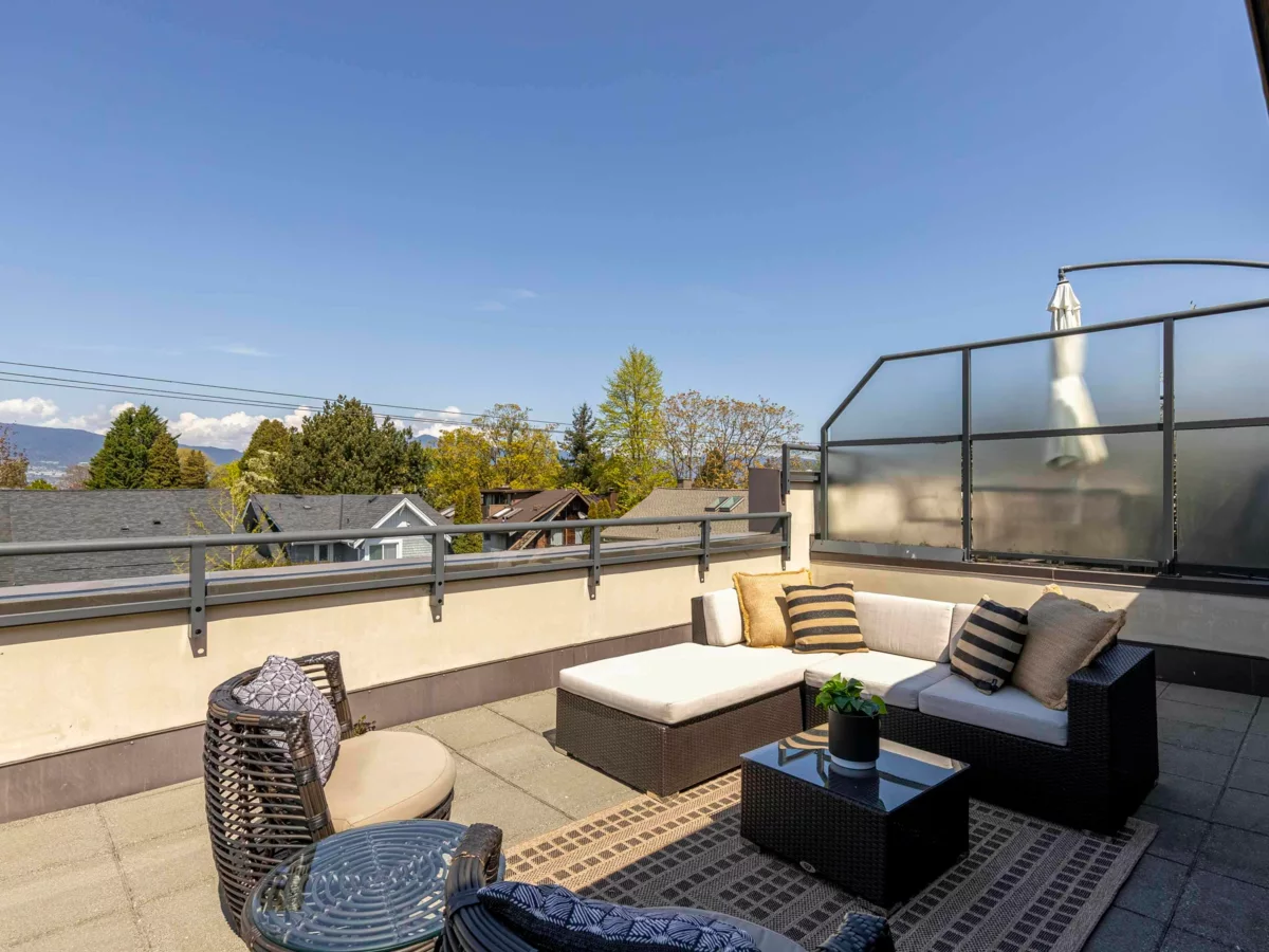 Aerial View of 215 1961 Collingwood Street, Vancouver, BC