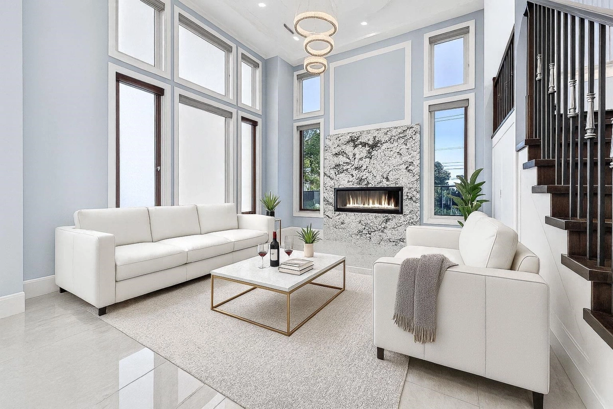 Living Room Photo of 6031 Woodwards Road, Richmond, BC