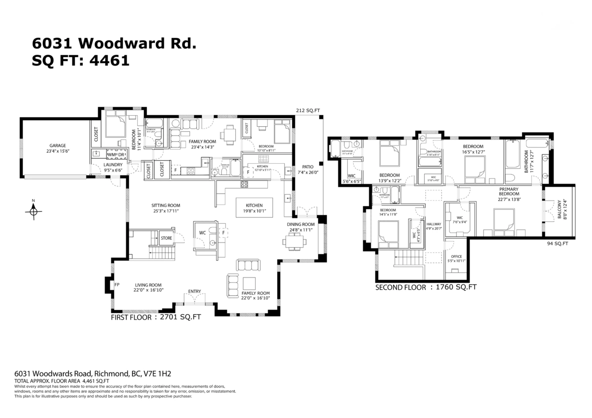 Staircase Photo of 6031 Woodwards Road, Richmond, BC