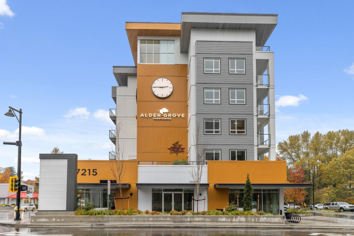 Exterior Front Photo of 410 27215 Aldergrove Town Centre Drive, Langley, BC