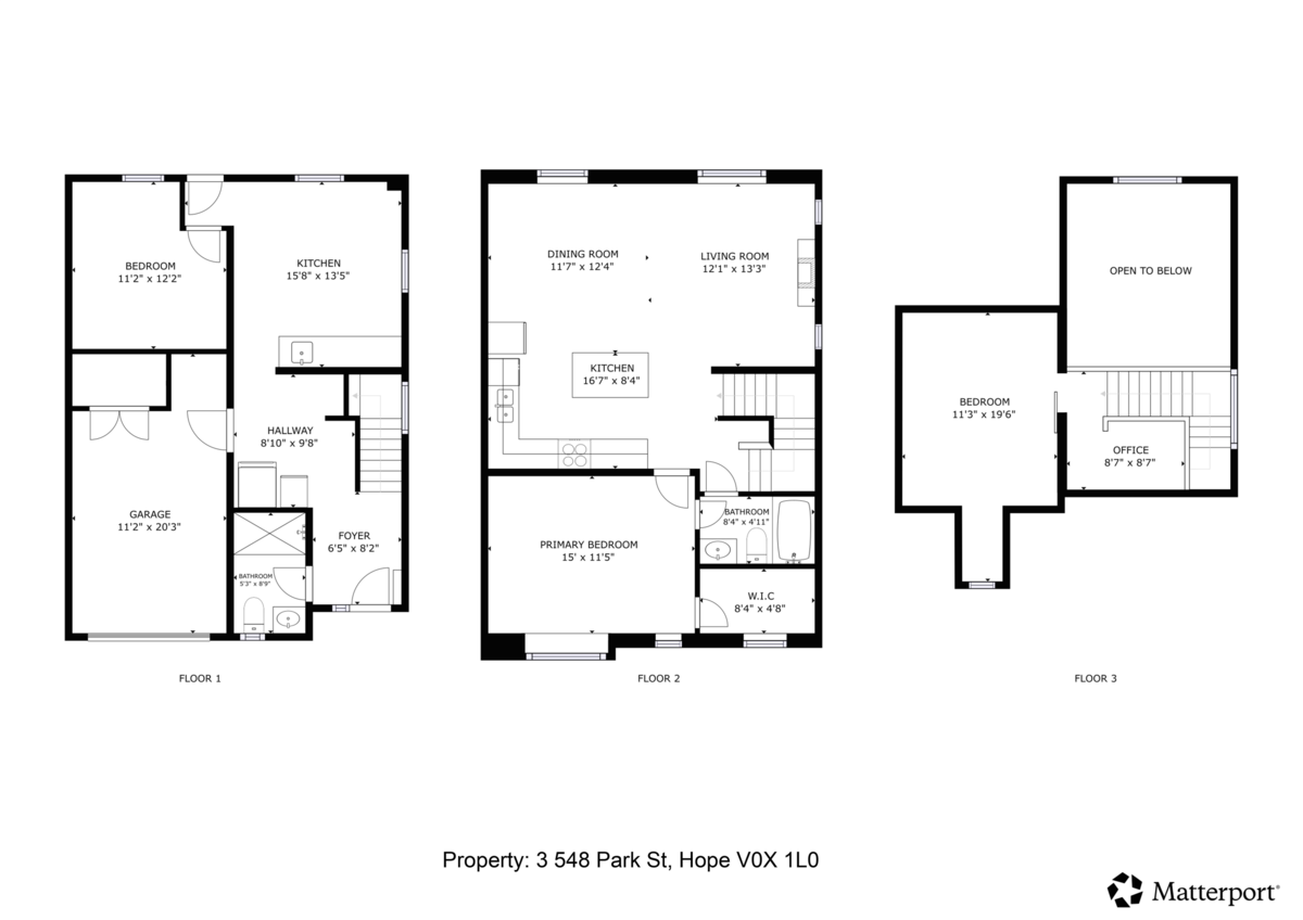 Aerial View of 3 548 Park Street, Hope, BC