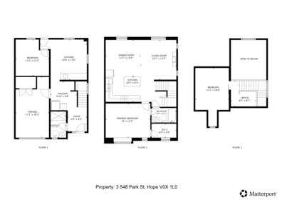 Aerial View of 3 548 Park Street, Hope, BC