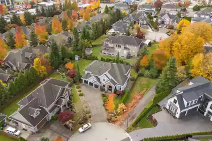 Aerial View of 15296 57 Avenue, Surrey, BC